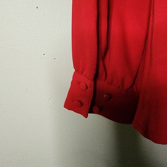 Chicos blouse size 2 red career wear - Picture 4 of 8